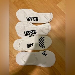 4 pairs of Vans White No-Show Casual Socks